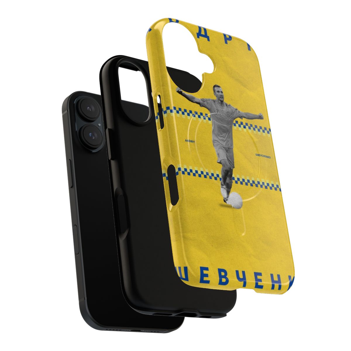 Vintage-inspired phone case featuring a soccer player in an iconic retro style. - Layers