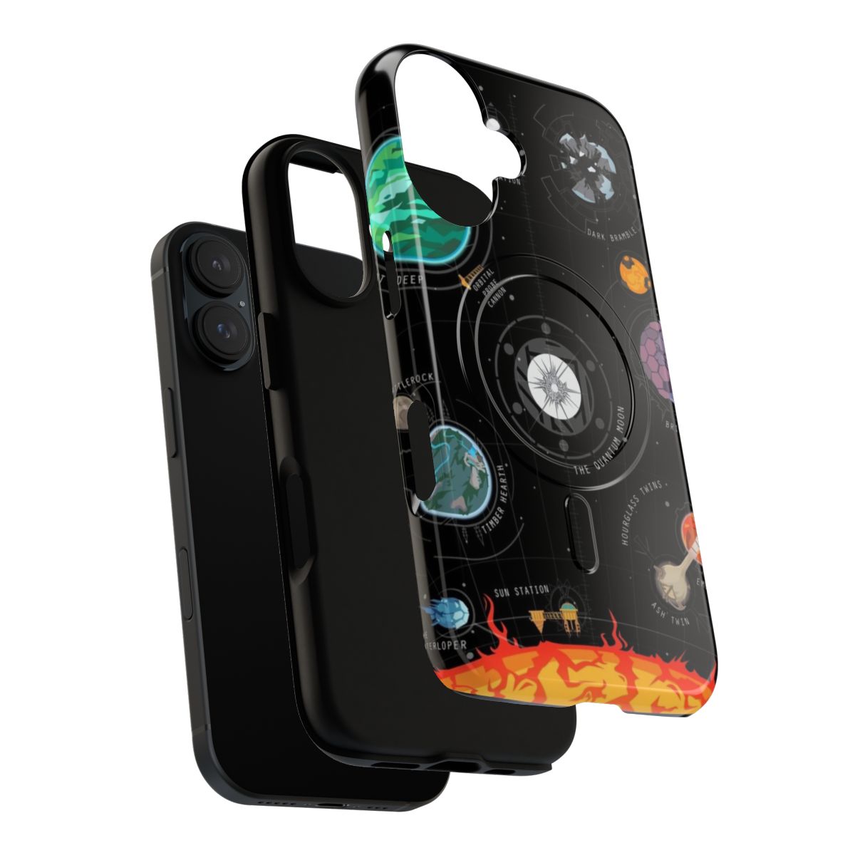 Outer Wilds-themed magnetic phone case with a tough design - Layers