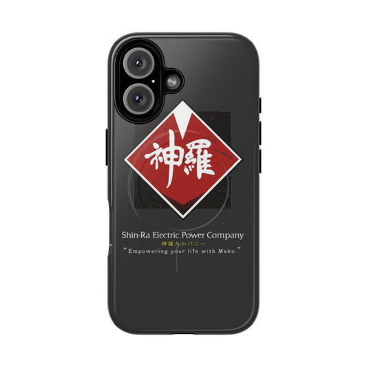 Magnetic tough phone case featuring Shin-Ra Company and Final Fantasy VII imagery