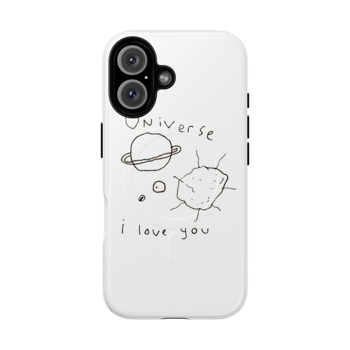 Stylish and durable phone case featuring the "Universe I Love You" design, inspired by the TV series Criminal Minds and actor Matthew Grey Gubler.