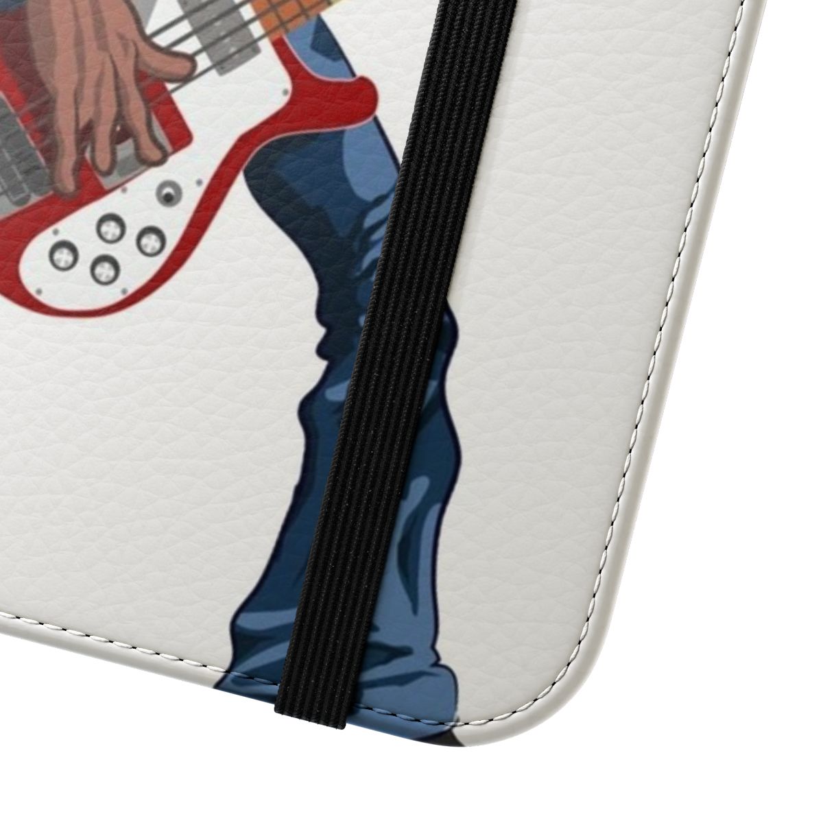 Cliff Burton-Inspired Heavy Metal Flip Phone Case - Close Up