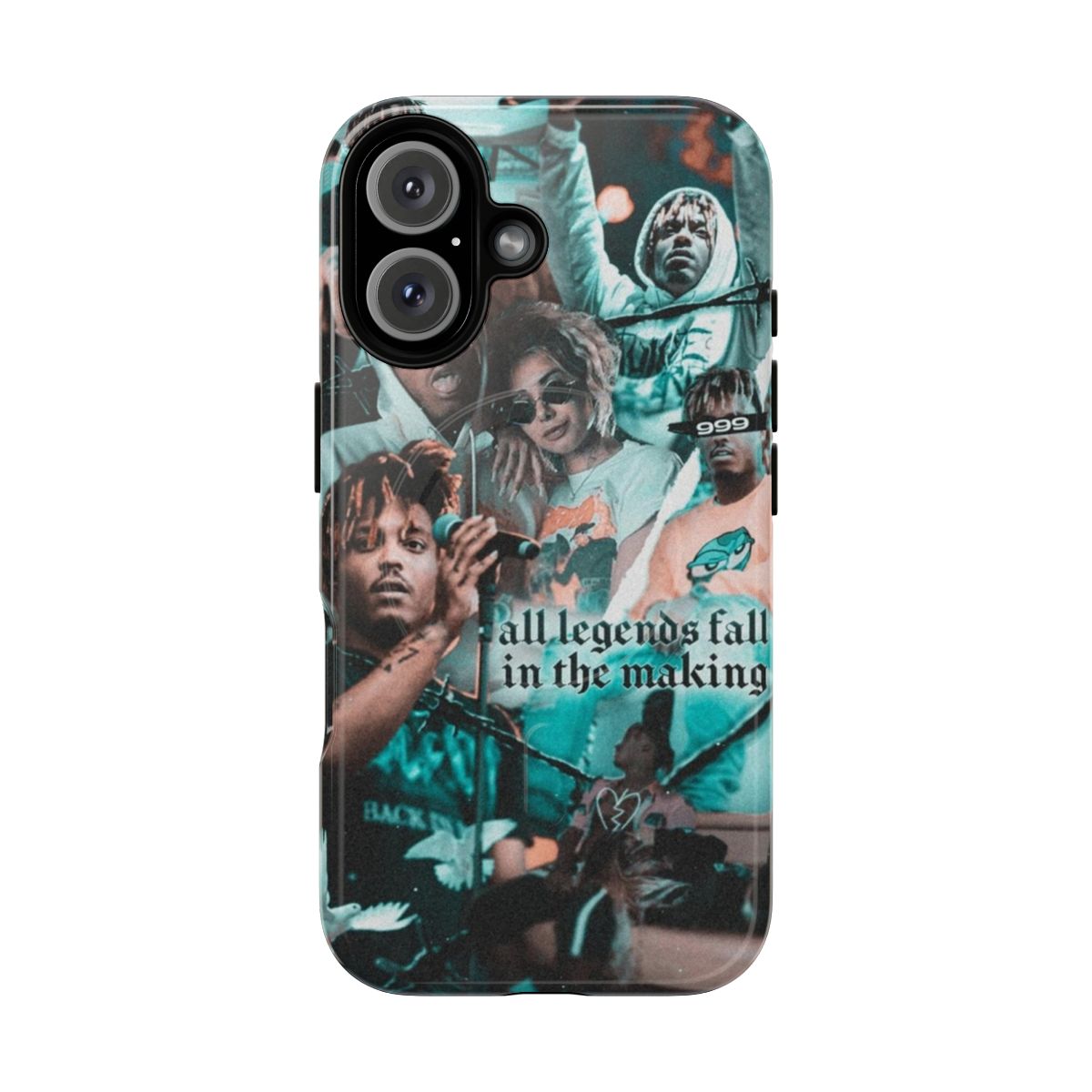 Magnetic tough phone case with custom Juice WRLD inspired graphics