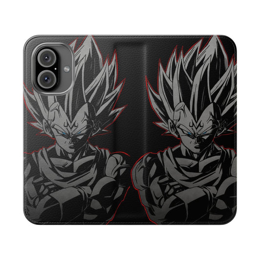 Dragon Ball inspired Majin Vegeta flip phone case