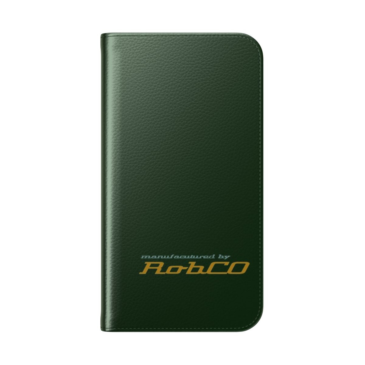 Fallout-inspired Robco flip cover phone case - Folded Back