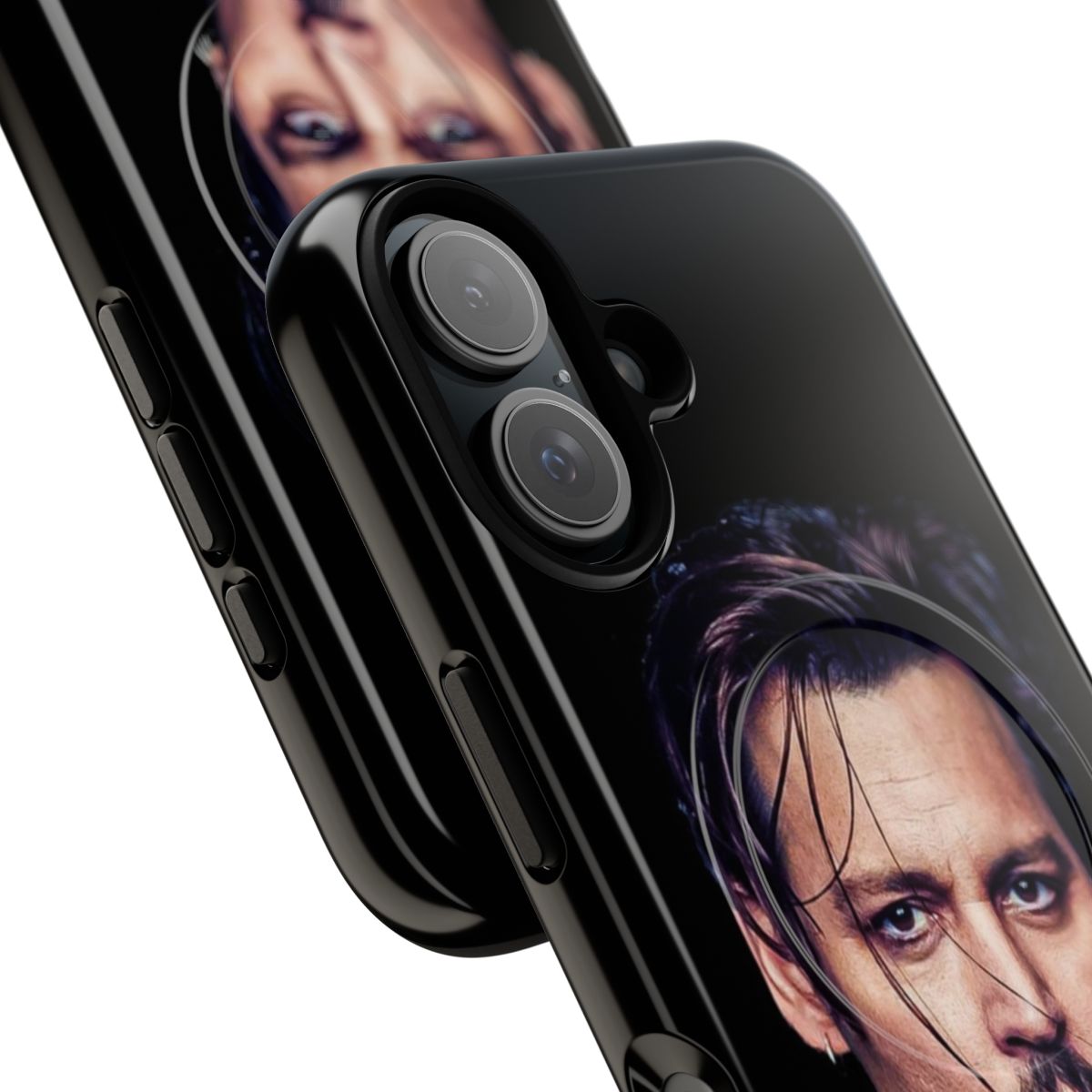 Johnny Depp-inspired magnetic tough phone case - Detail