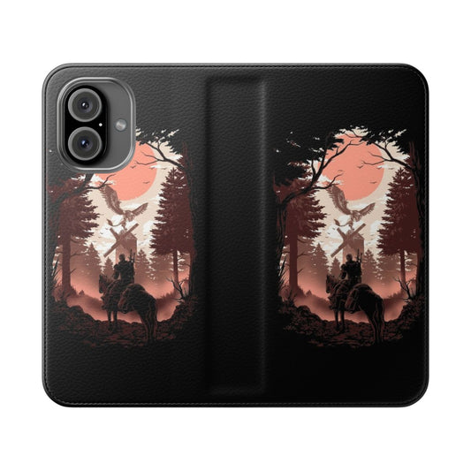 Fantasy art phone case featuring Geralt of Rivia from The Witcher series