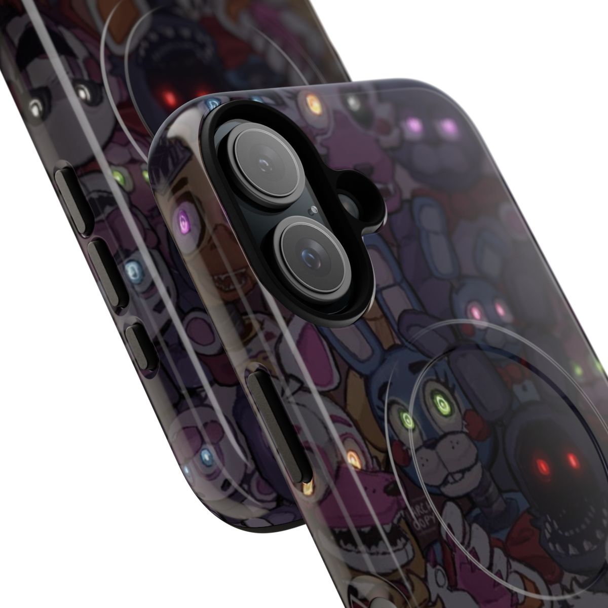 Magnetic tough phone case featuring dark designs from the Five Nights at Freddy's universe - Detail