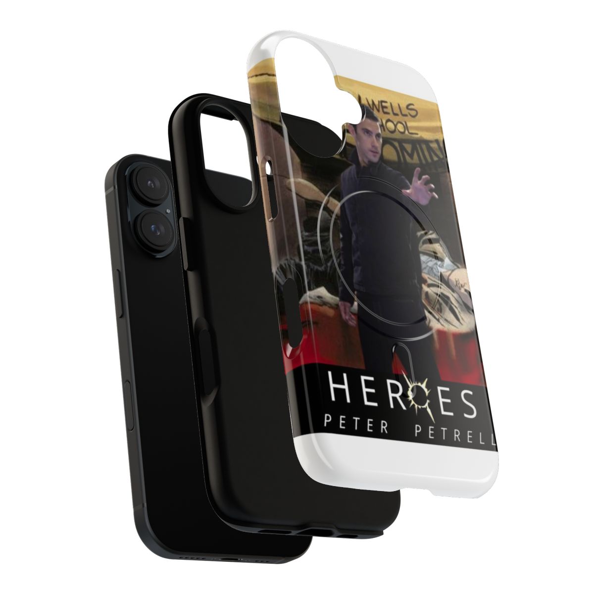 Peter Petrelli magnetic protective phone case with heroes inspired design - Layers