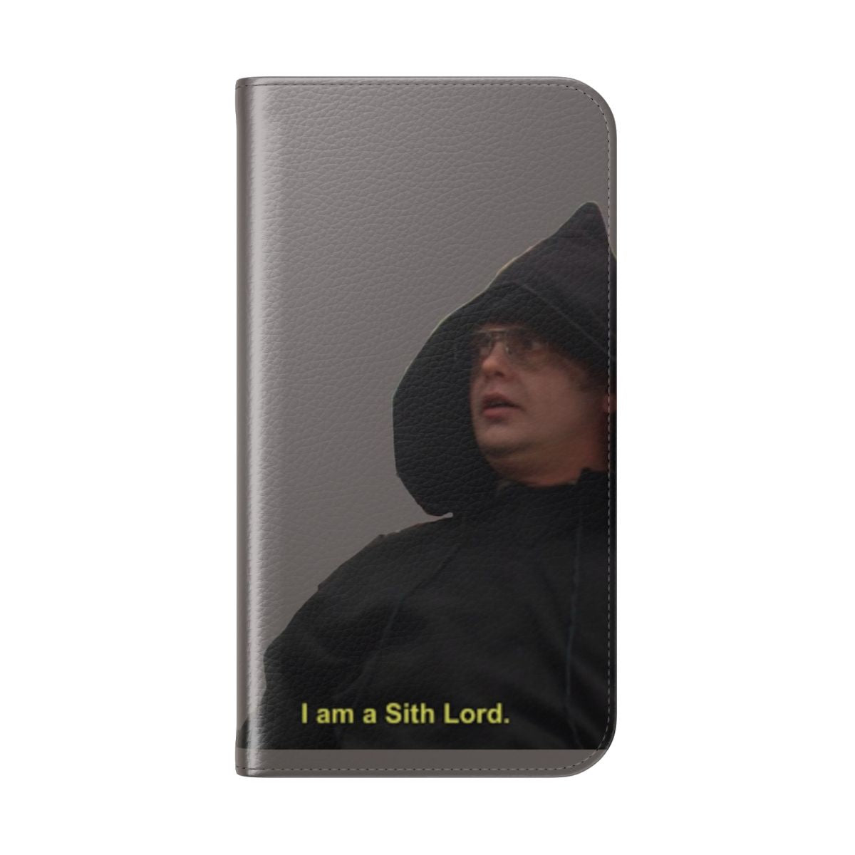 Dwight Schrute "I am a Sith Lord" inspired flip cover phone case - Folded Back