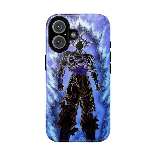 Goku in Ultra Instinct Pose on a Stylish Magnetic Phone Case