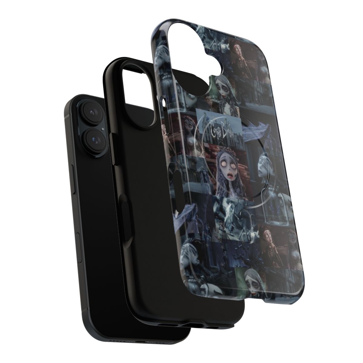 Stylish phone case featuring Tim Burton's Corpse Bride character design - Layers