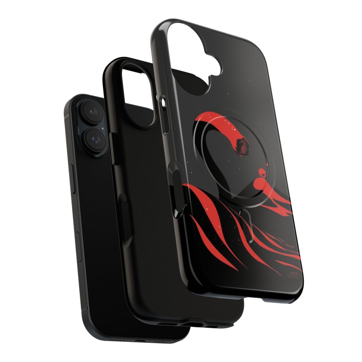 Dune inspired sandworm design on a magnetic tough phone case - Layers