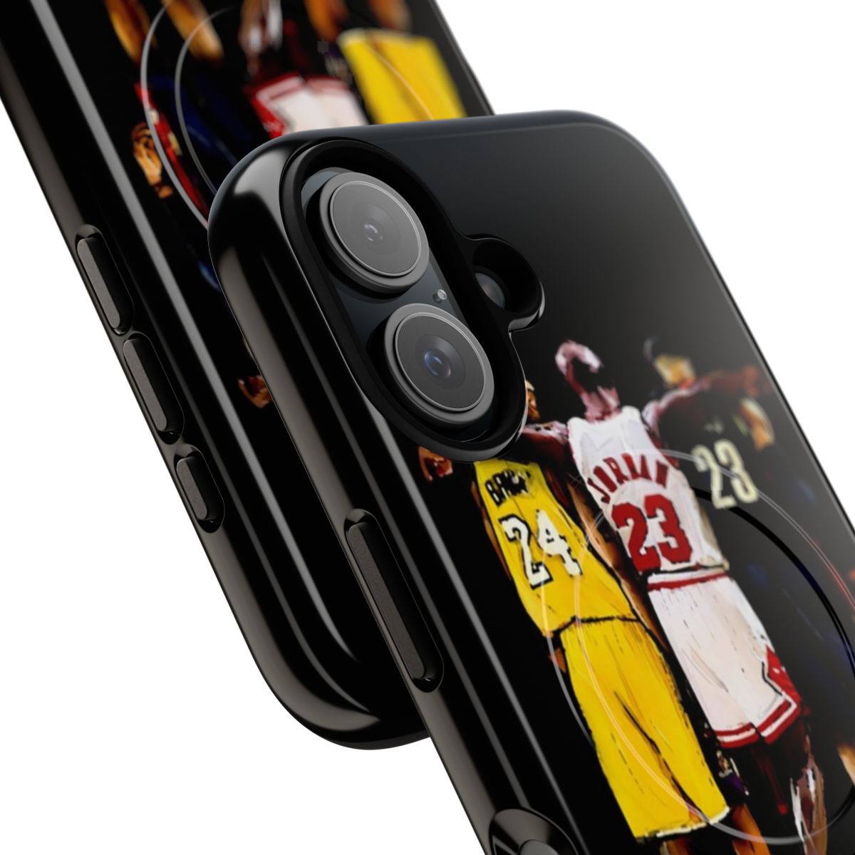 Kobe-inspired magnetic tough phone case with kawaii anime design - Detail