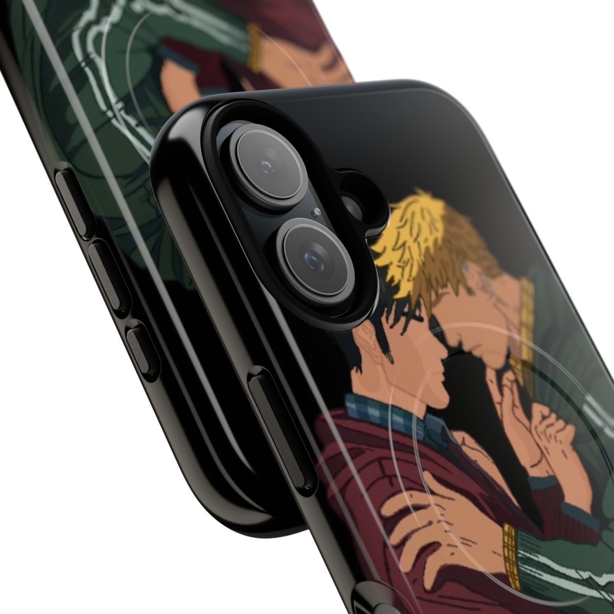 Magnetic tough phone case featuring the iconic duo Wiccan and Hulkling from the Marvel comics universe. - Detail