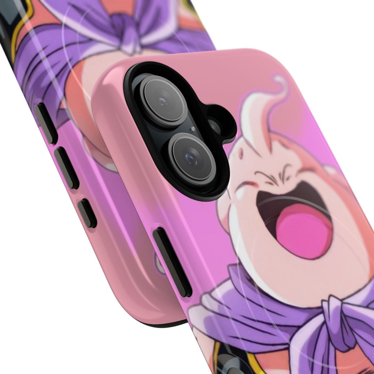 Tough magnetic phone case featuring Majin Buu from the Dragon Ball Z anime series - Detail