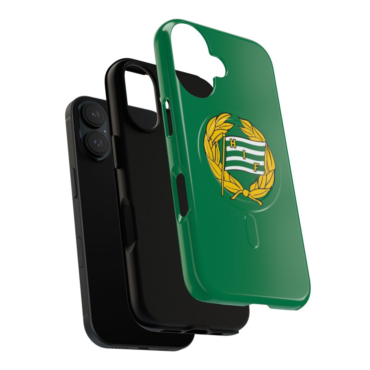 Magnetic phone case featuring the Hammarby IF football club logo - Layers