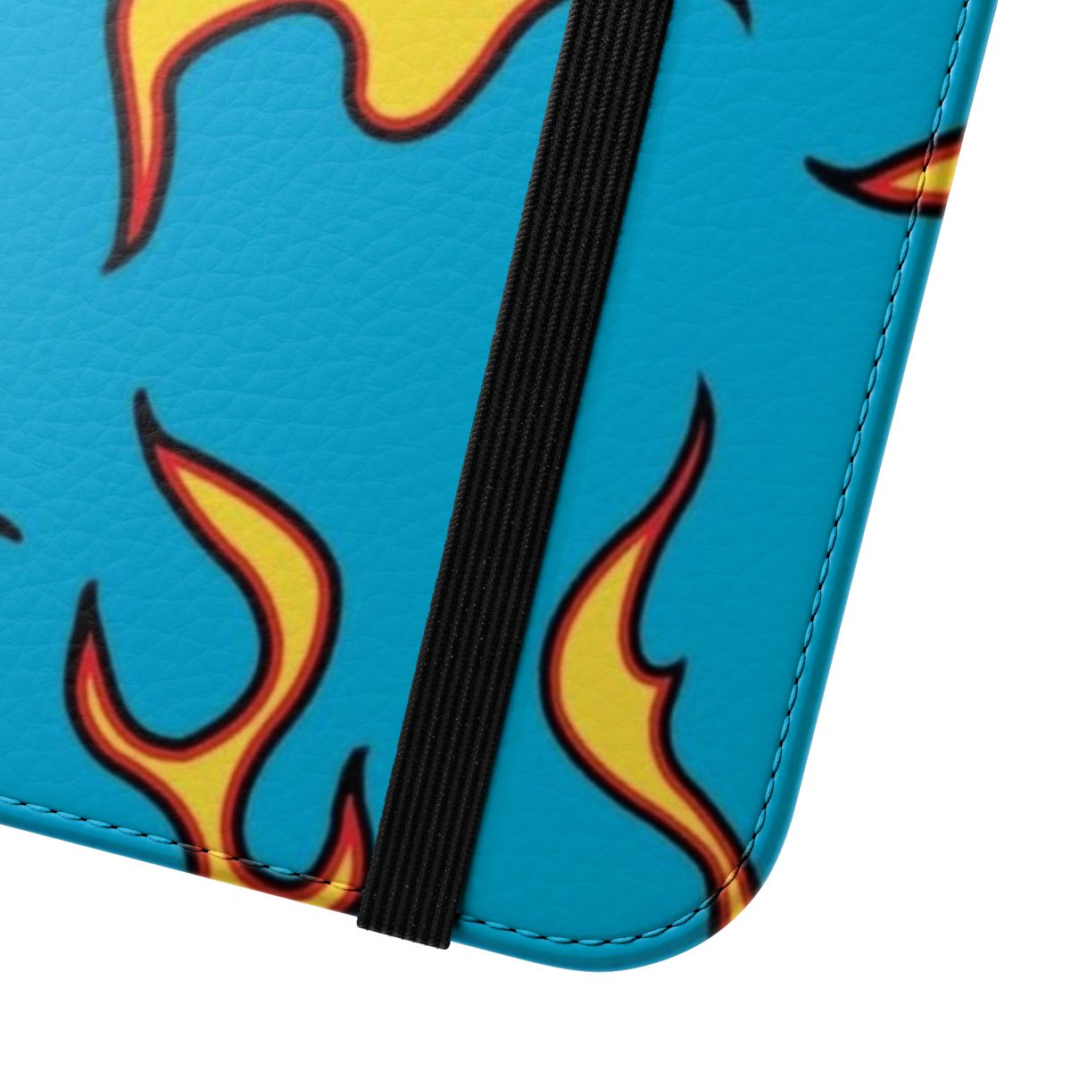 Blue flames and Flognaw Motors design phone case inspired by Tyler the Creator and Odd Future - Close Up