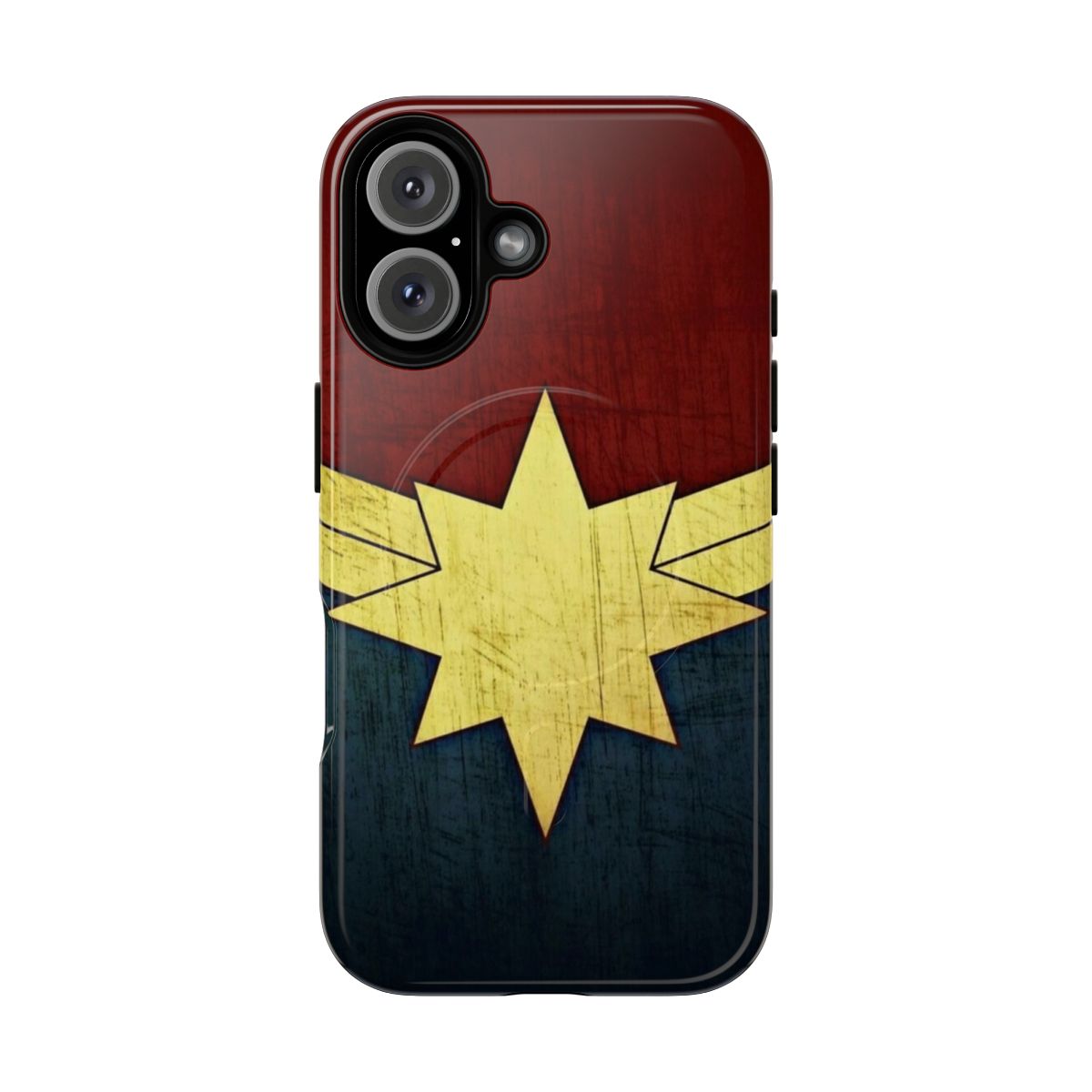 Magnetic tough phone case featuring Captain Marvel/Ms. Marvel character design