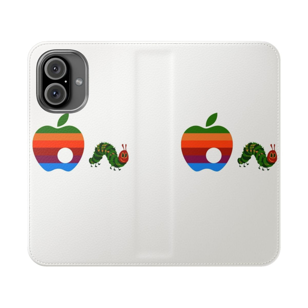 Vintage-inspired phone case featuring the iconic Hungry Caterpillar design