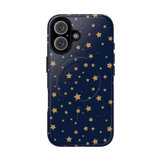 Sleek phone case featuring a starry night sky pattern with stars and galaxies