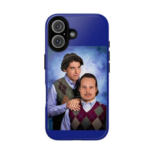 Toronto Maple Leafs-inspired phone case featuring Auston Matthews and Mitch Marner