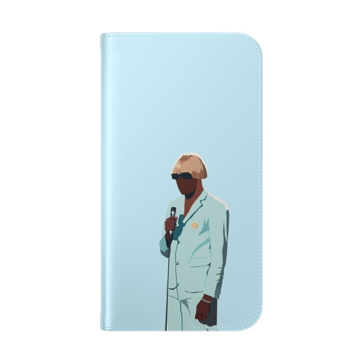 Flip phone case featuring artwork inspired by Tyler the Creator's 'Igor' album - Folded Back