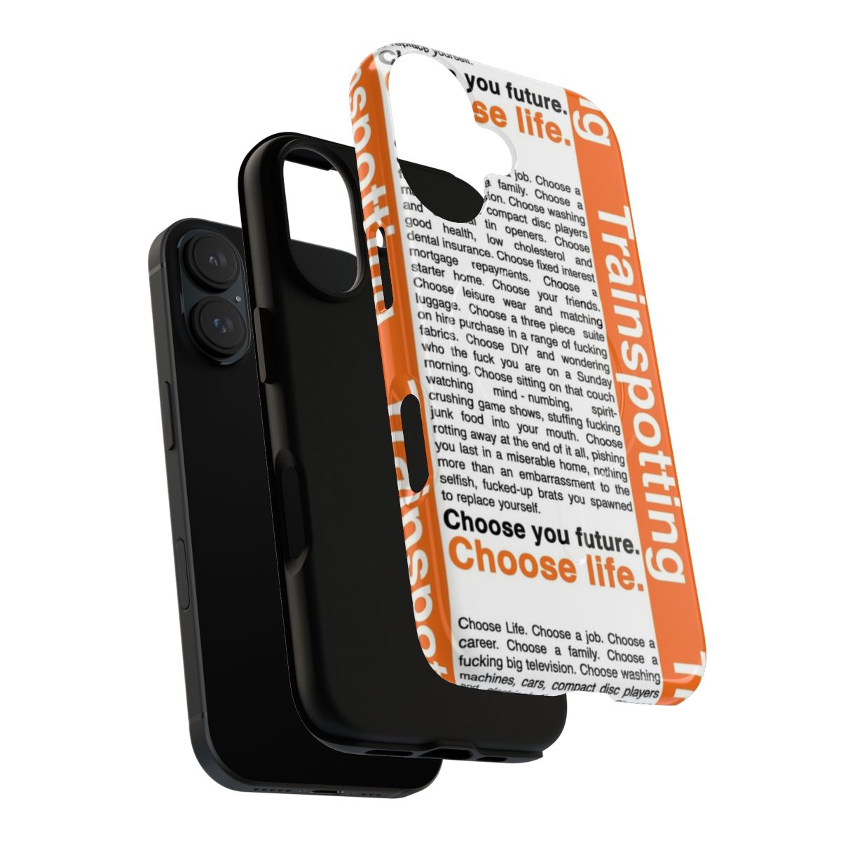 Trainspotting-inspired "Choose Life" magnetic tough phone case - Layers