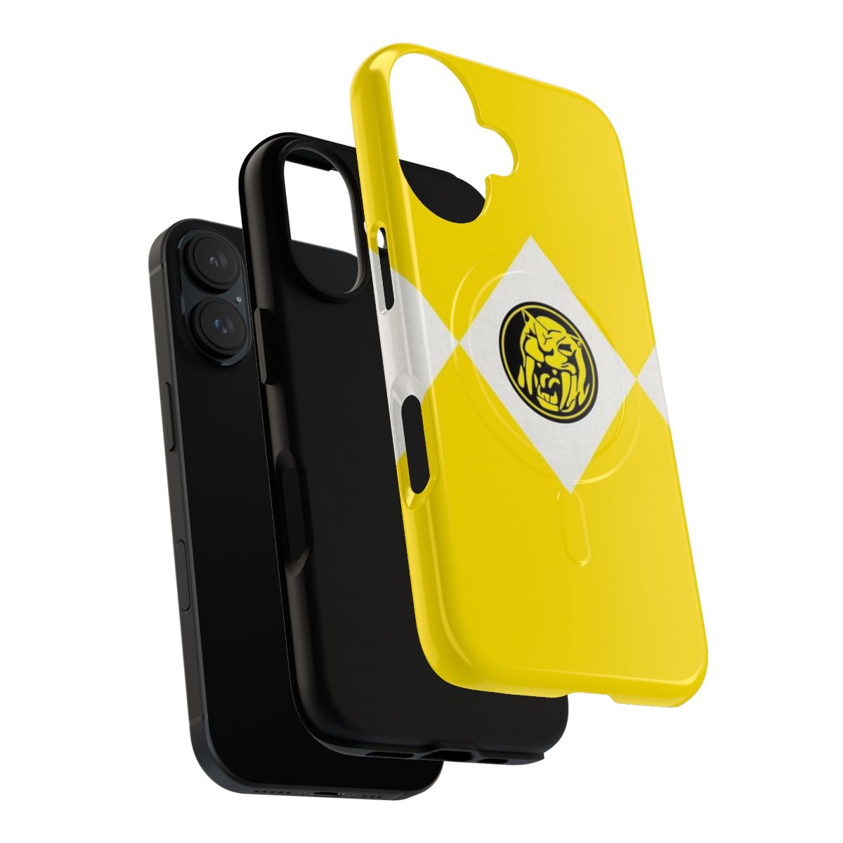 Saber-Toothed Tiger themed magnetic phone case for Power Rangers enthusiasts - Layers