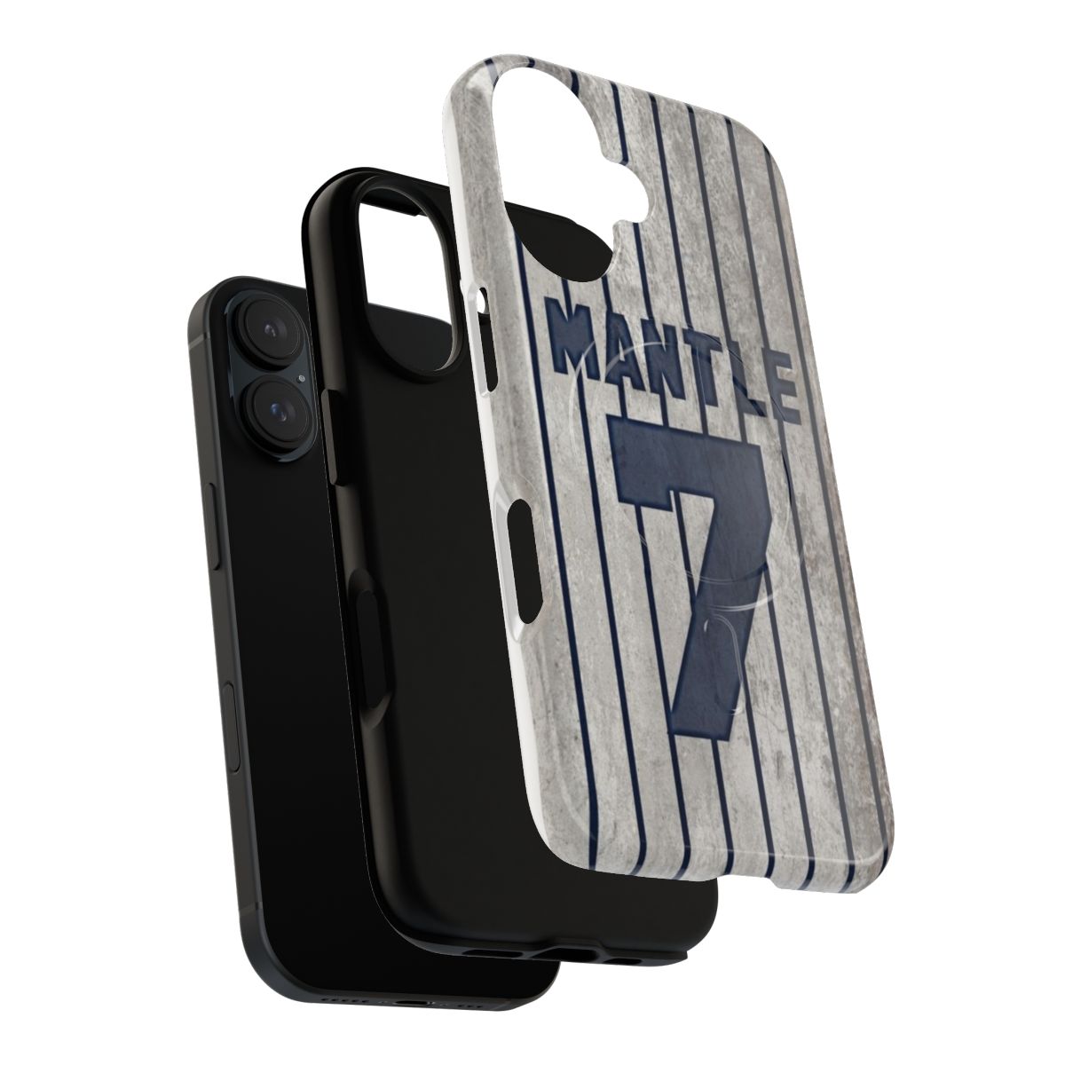 Magnetic phone case with New York Yankees and Mickey Mantle inspired design - Layers