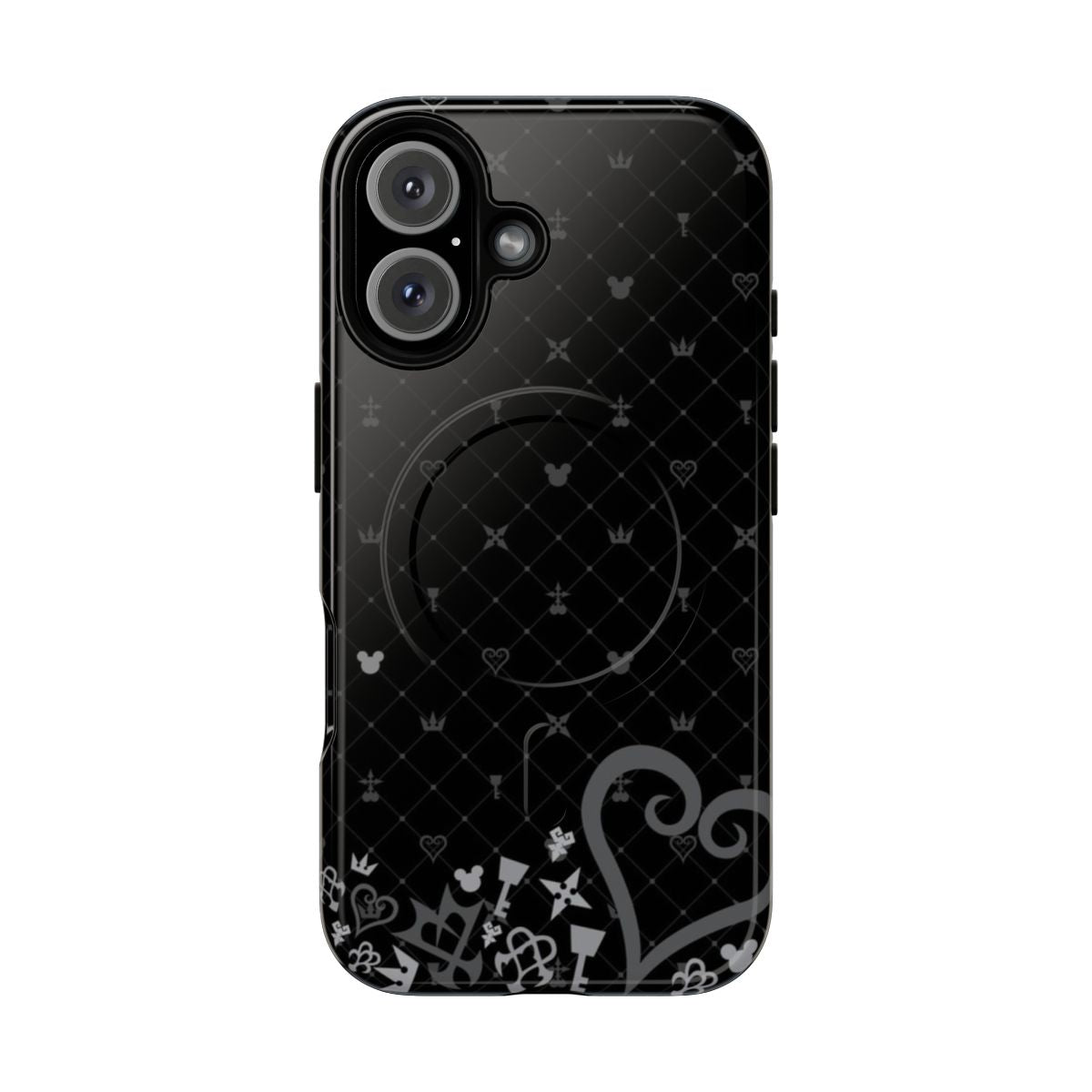 Kingdom Hearts inspired magnetic tough case with pattern design featuring Sora and other characters