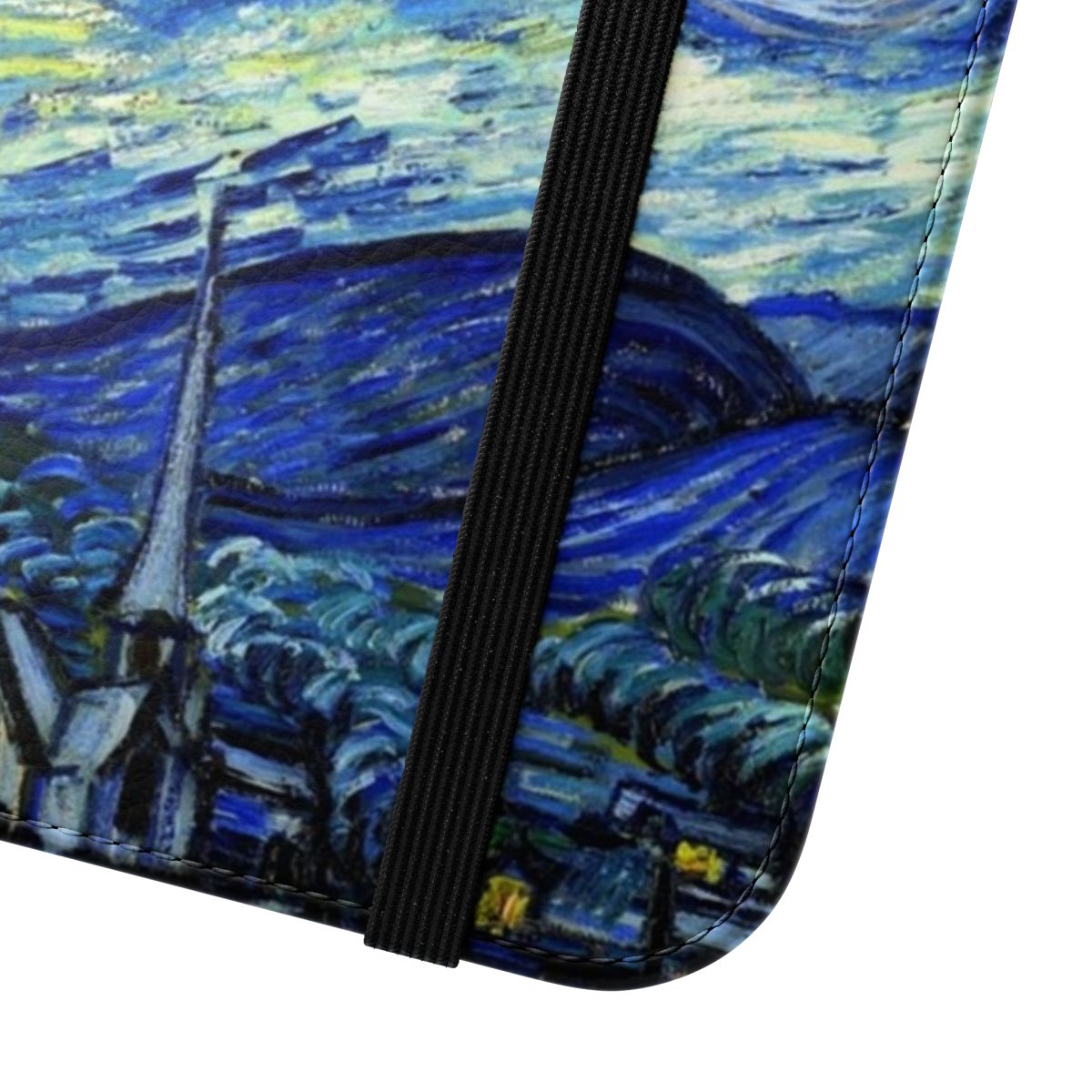 Starry night phone case with Peter Pan inspired artwork - Close Up