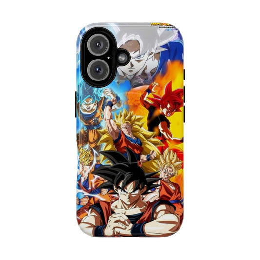 Dragon Ball Super phone case with a Super Saiyan Goku design