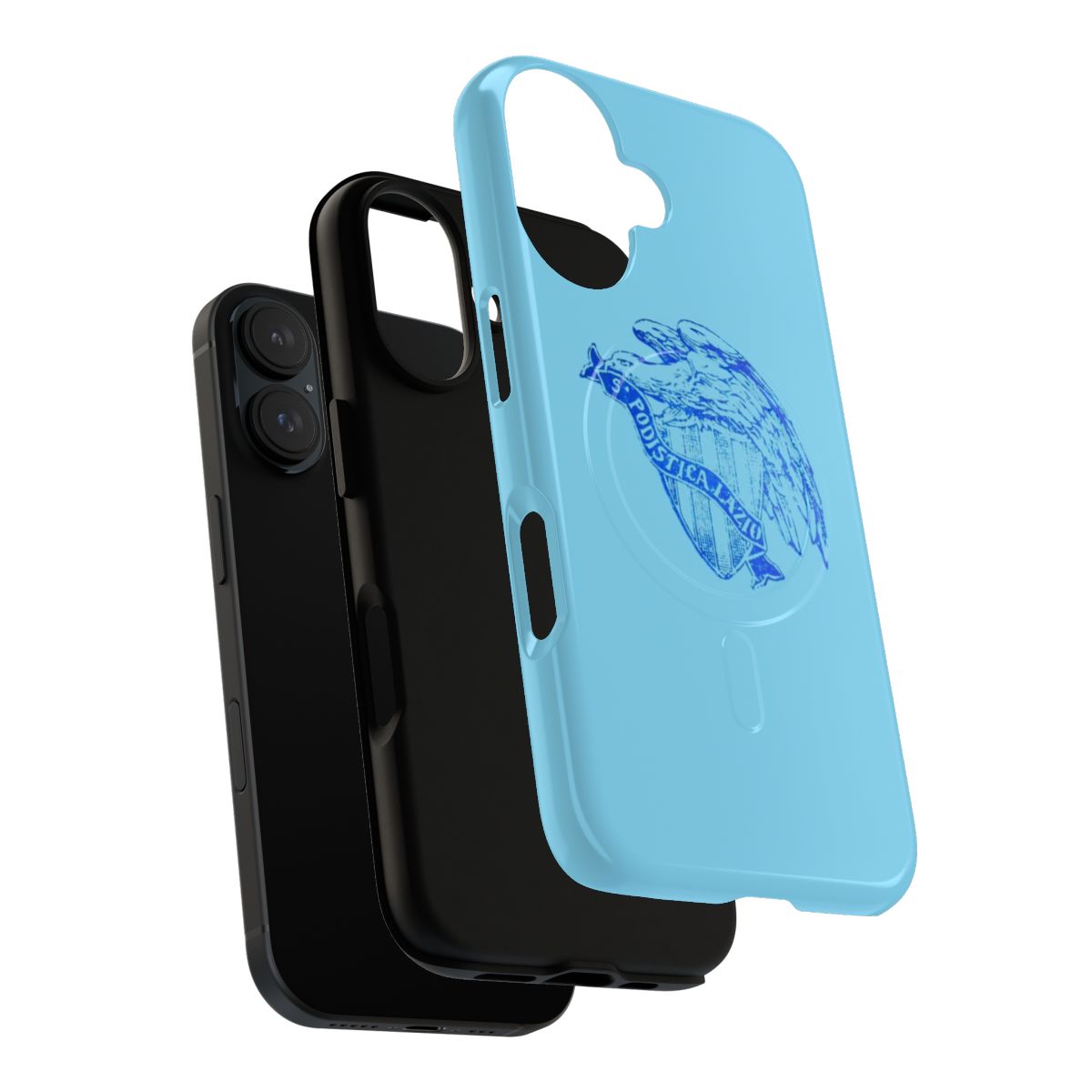 Retro-style phone case with Lazio football club colors and logo - Layers