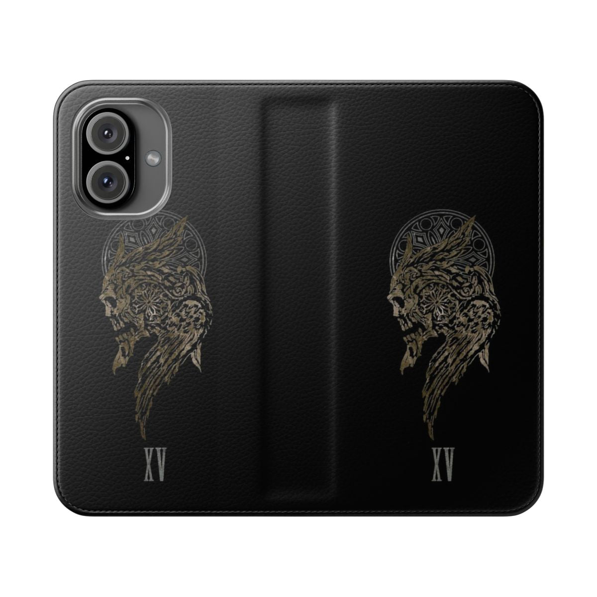 Crest Themed Flip Cover Phone Case for Fantasy and Gaming Fans