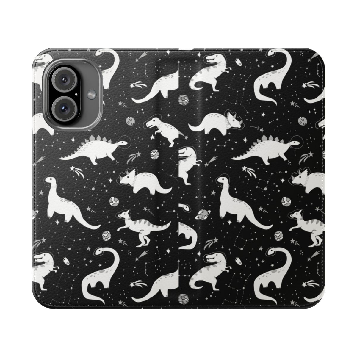 Space Dinosaurs Flip Cover Phone Case