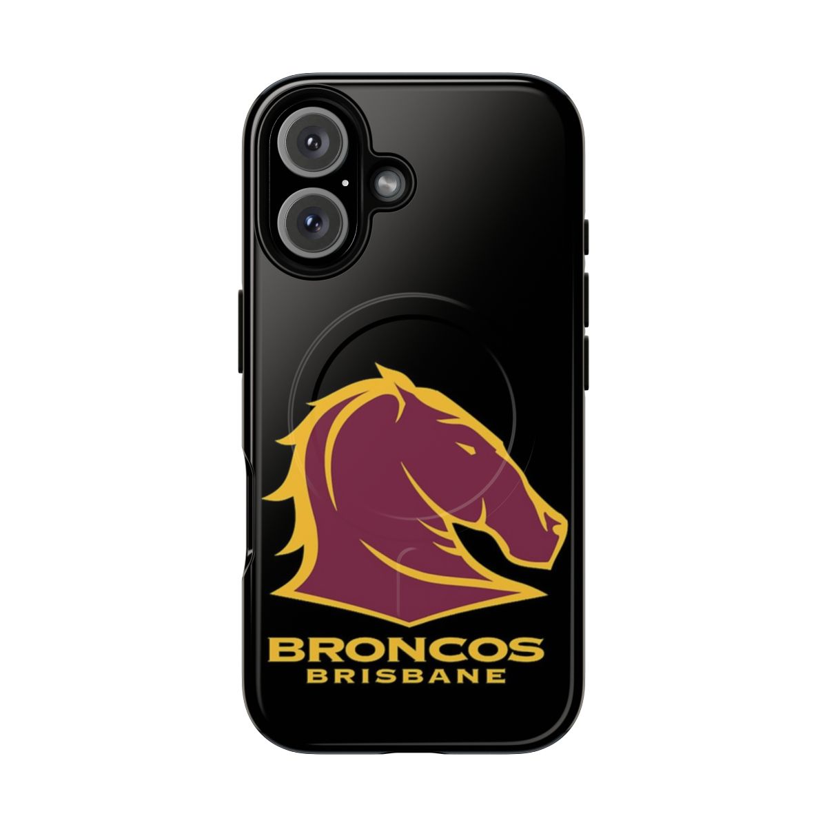 Tough magnetic phone case featuring NRL team colors and logo