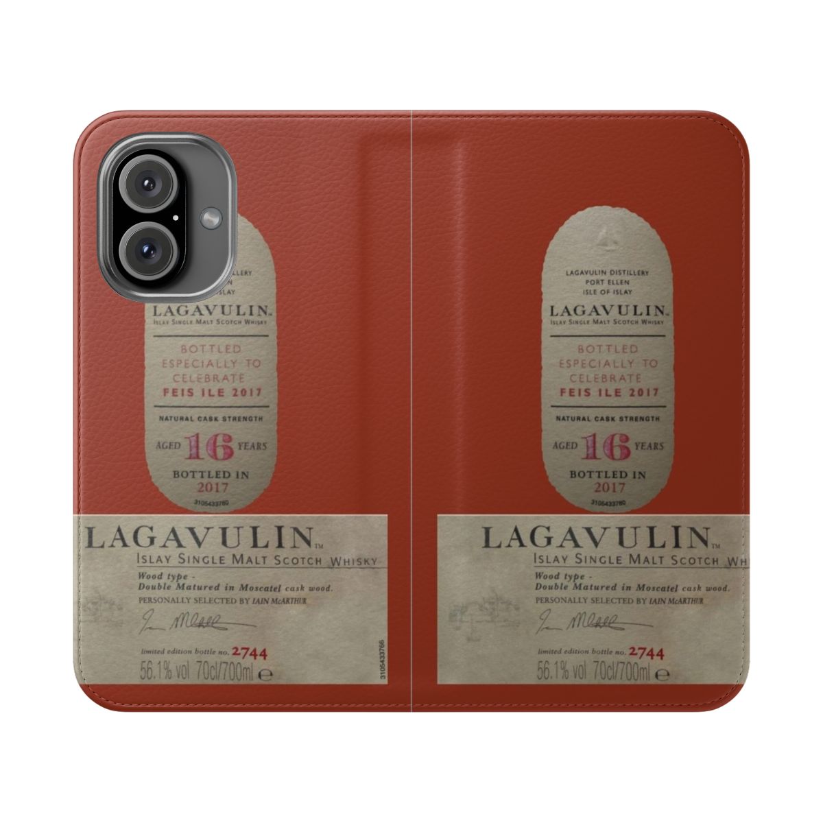 Premium Flip Cover Phone Case Inspired by Lagavulin 16 Single Malt Scotch Whisky