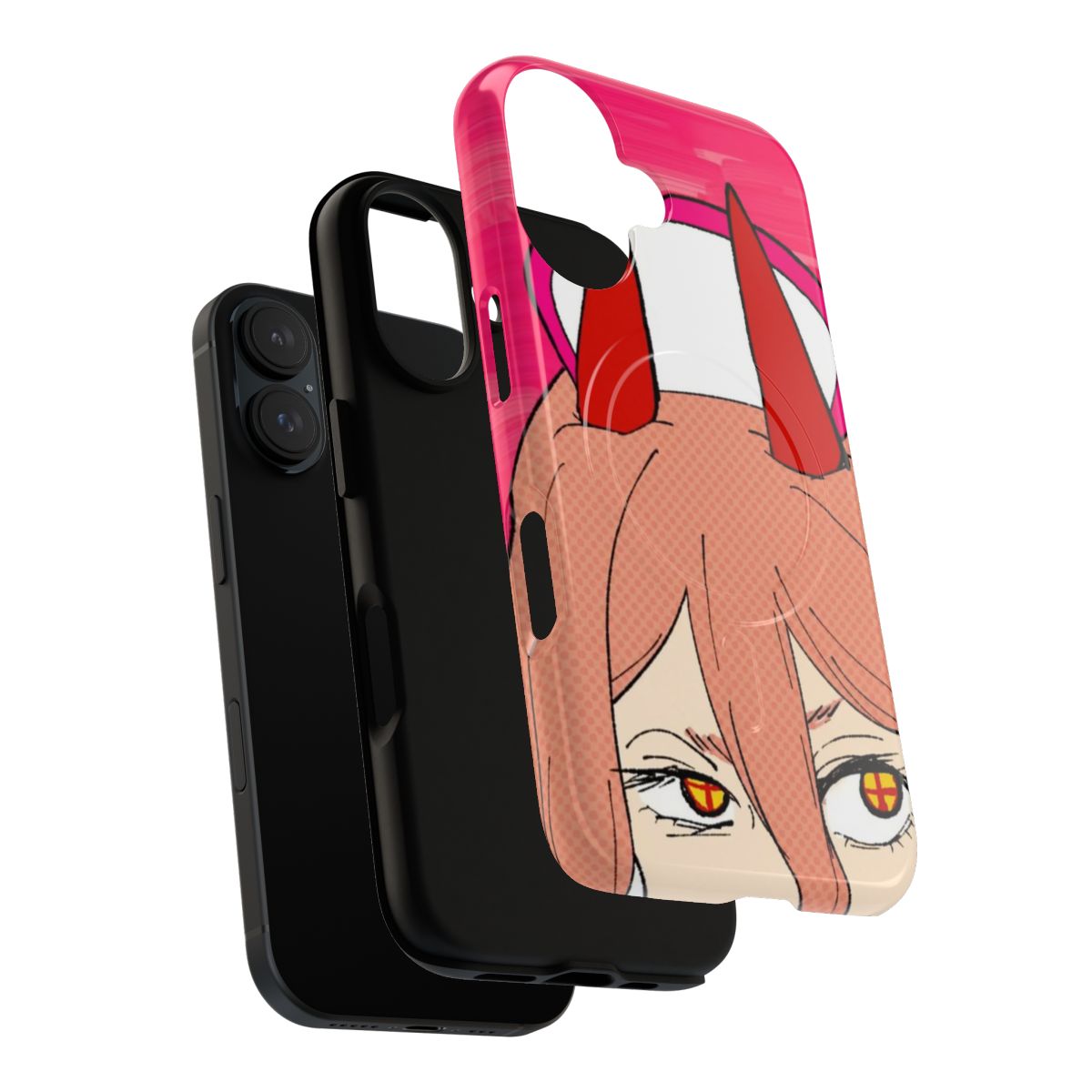 Image of a nurse-themed phone case with a peeking power devil design - Layers