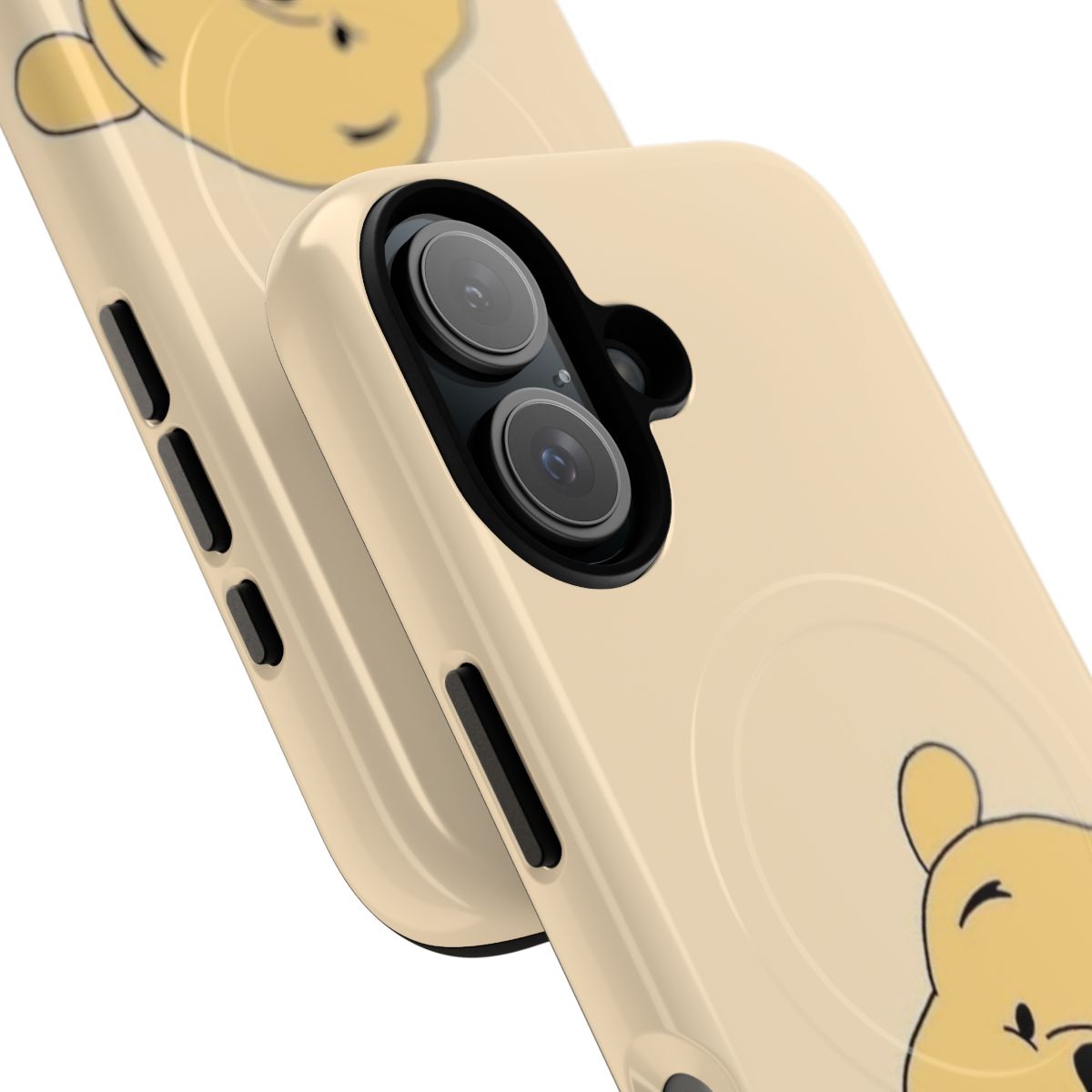 Magnetic protective phone case with Pooh Bear design - Detail