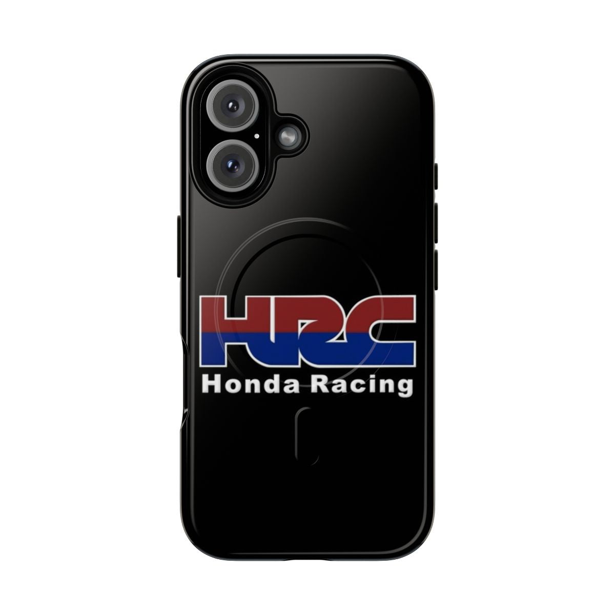 Magnetic tough phone case with Honda racing design