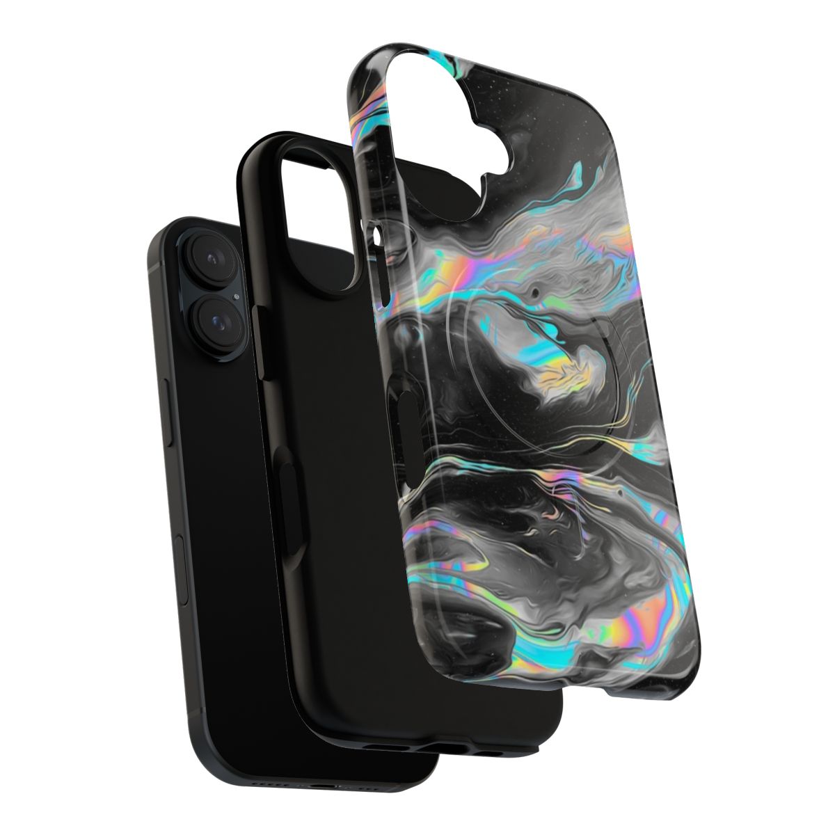 Stylish abstract minimalist marble phone case - Layers