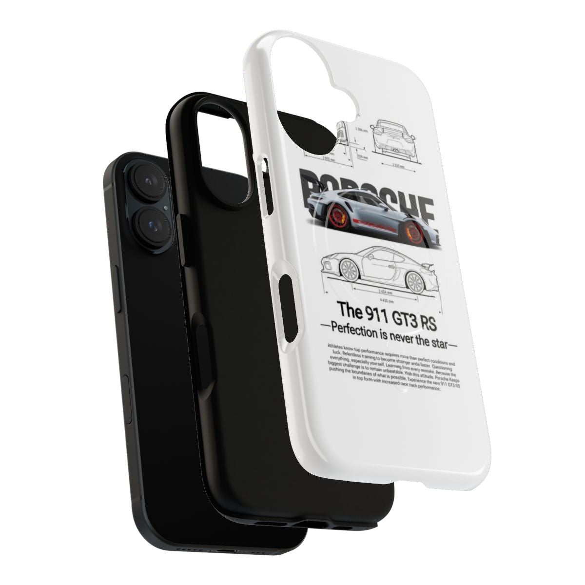 Premium magnetic tough case for Porsche smartphones - Layers