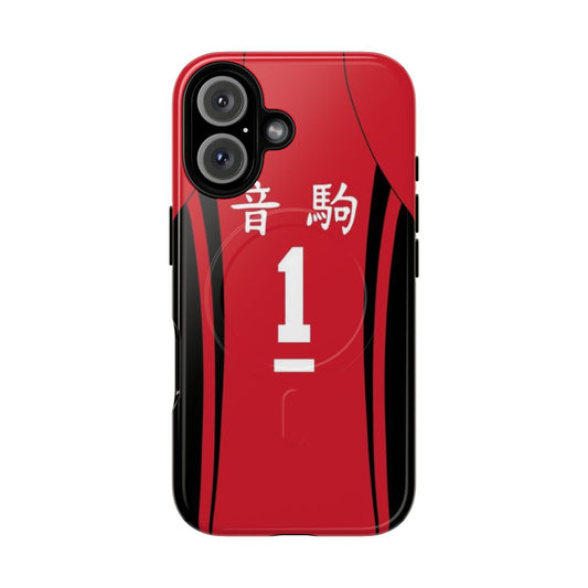 Kuroo Tetsurou inspired phone case with a magnetic, tough design