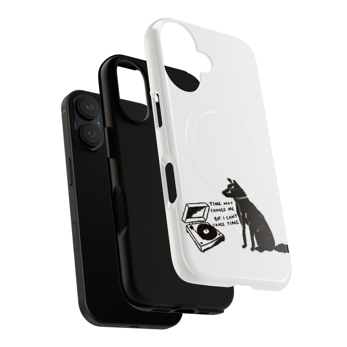 Padfoot and Bowie Magnetic Tough Phone Case with Marauders and David Bowie Designs - Layers