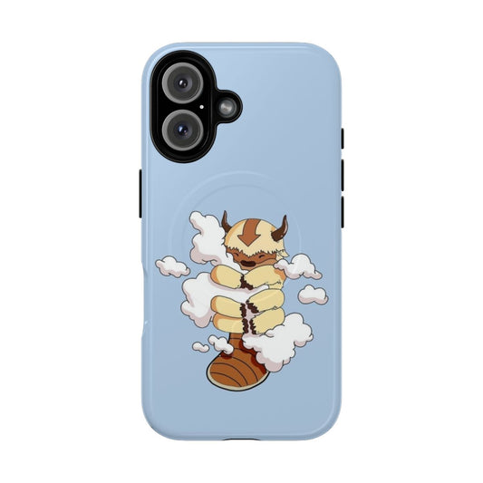 Magnetic tough phone case featuring Appa from the popular anime series Avatar: The Last Airbender