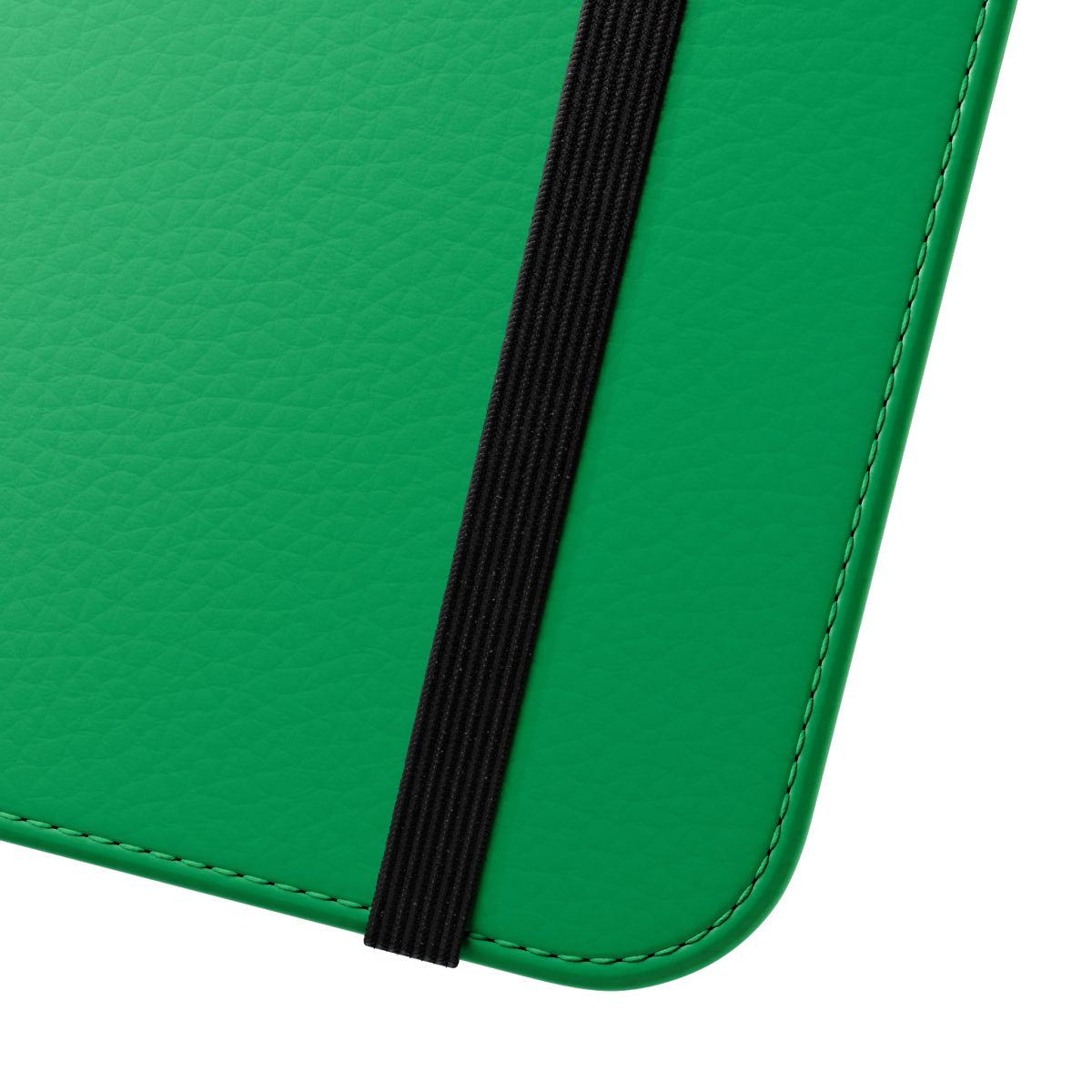 Kelly green flip cover phone case - Close Up