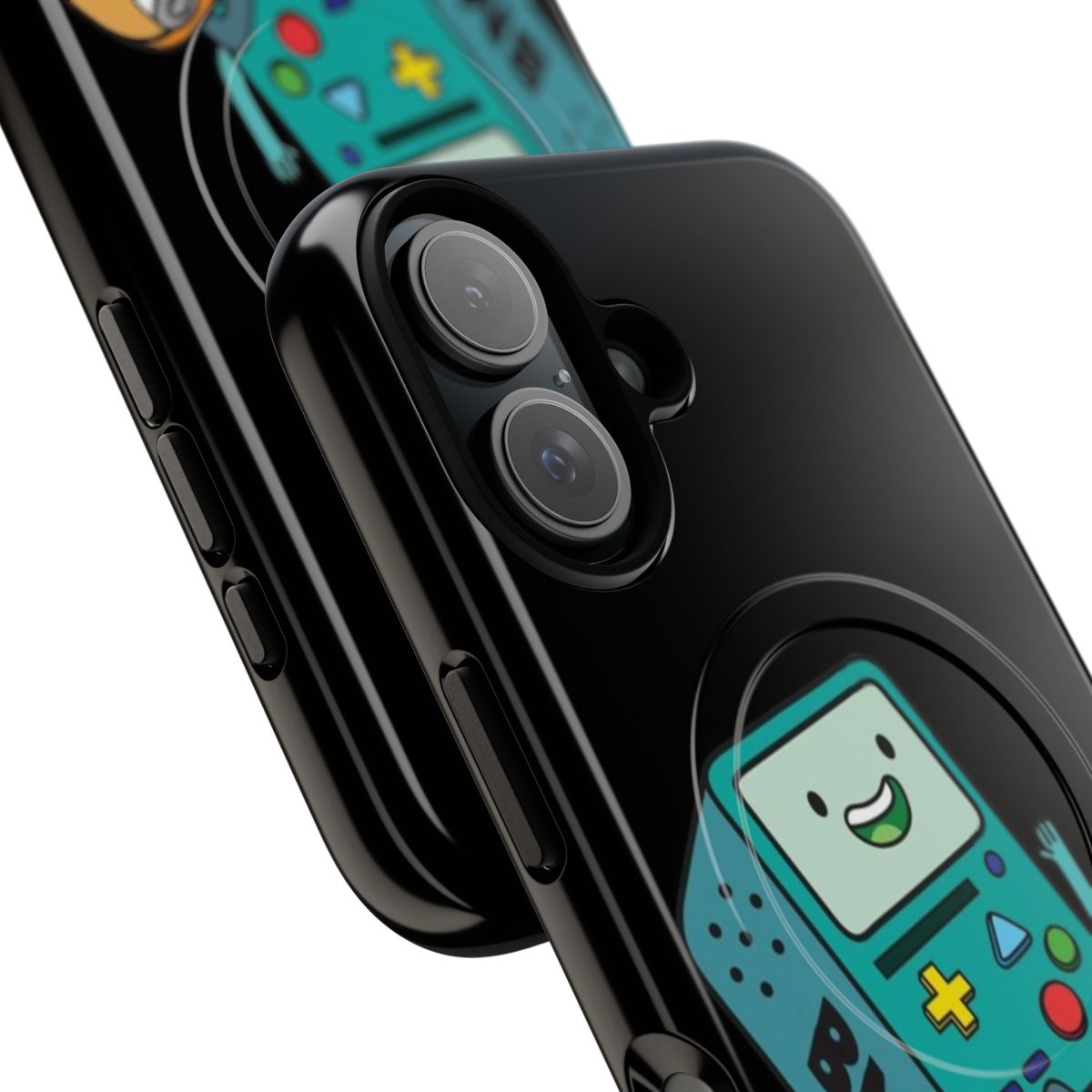 BMO-inspired skateboard-style magnetic tough phone case - Detail