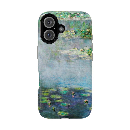 Vintage-inspired phone case featuring Claude Monet's famous 1906 oil painting "Water Lilies"