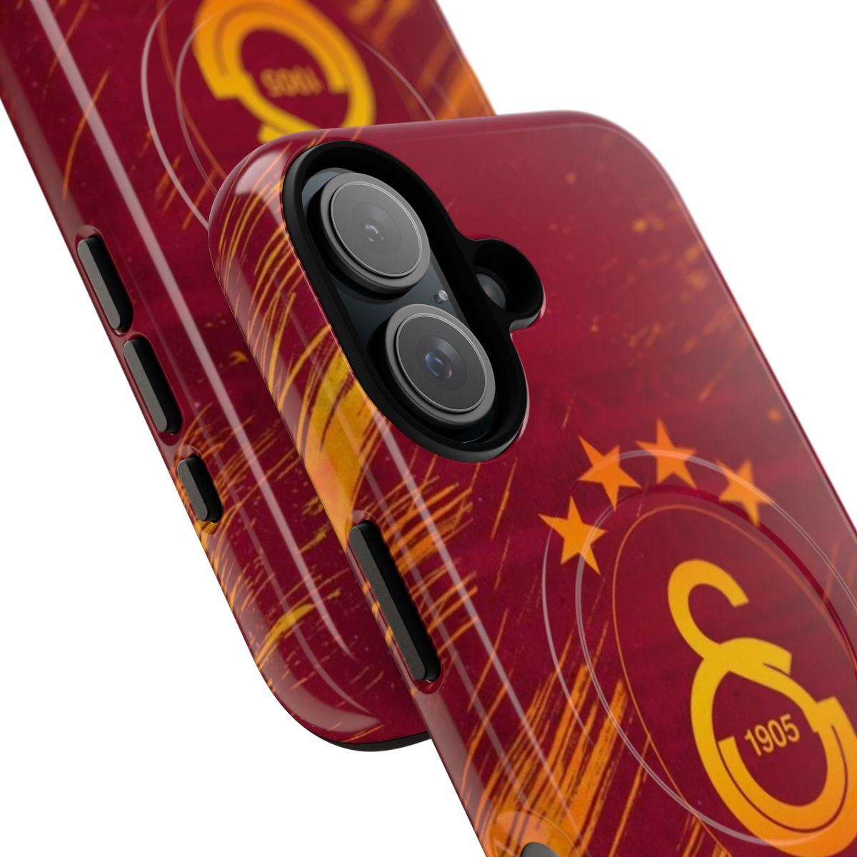 Galatasaray-inspired magnetic tough phone case with vivid design - Detail