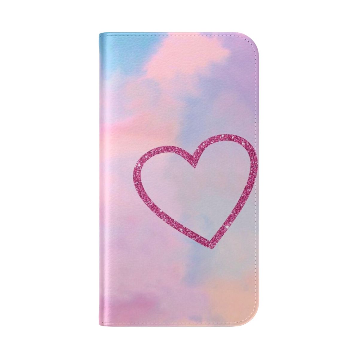 Pink glitter and heart-themed phone case inspired by Taylor Swift's Lover album - Folded Back